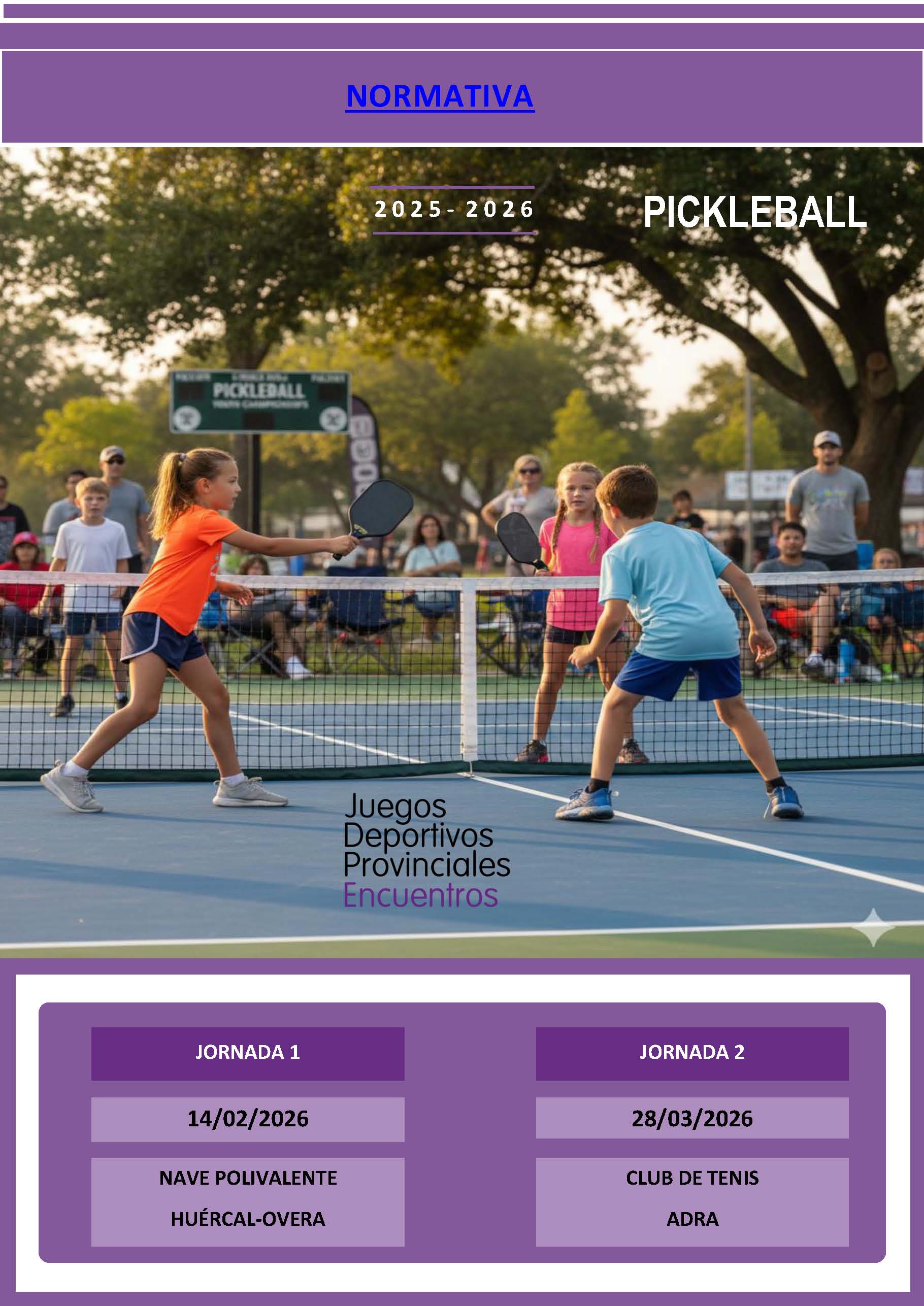 Encuentros Educativos de Promoción del Pickleball. Adra 28-03-26